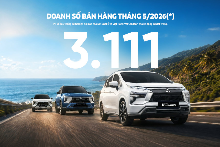 Doanh so Mitsubishi Motors Viet Nam thang 5/2026: 3.111 xe ban giao